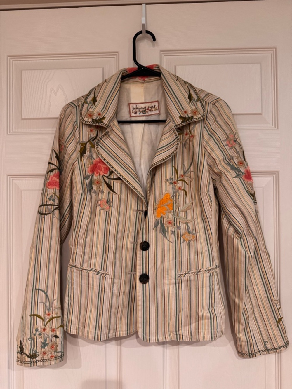 Johnny Was Embroidered Duster Jacket